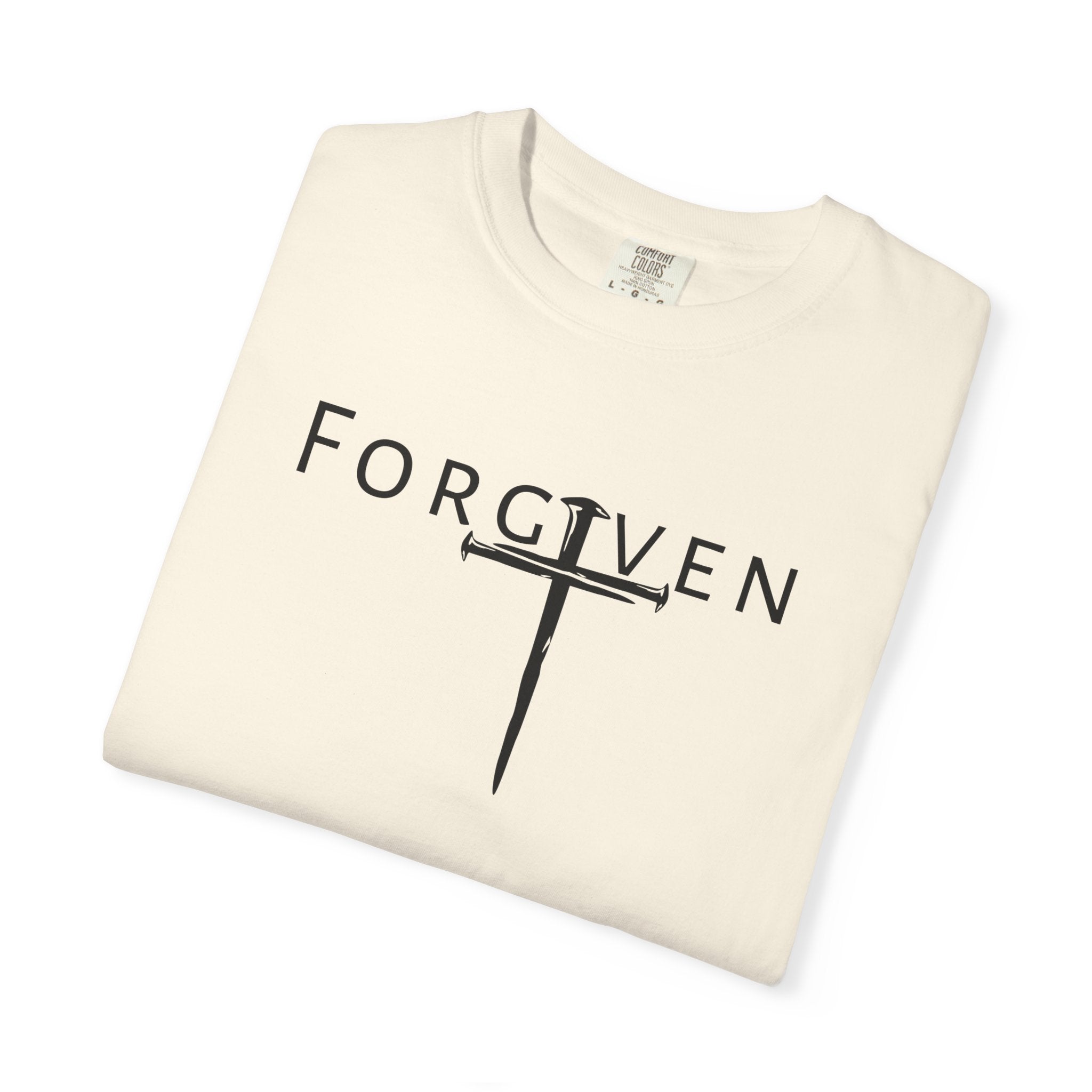 Forgiven Cross Vintage T-Shirt — Edgy Faith-Inspired Comfort Tee