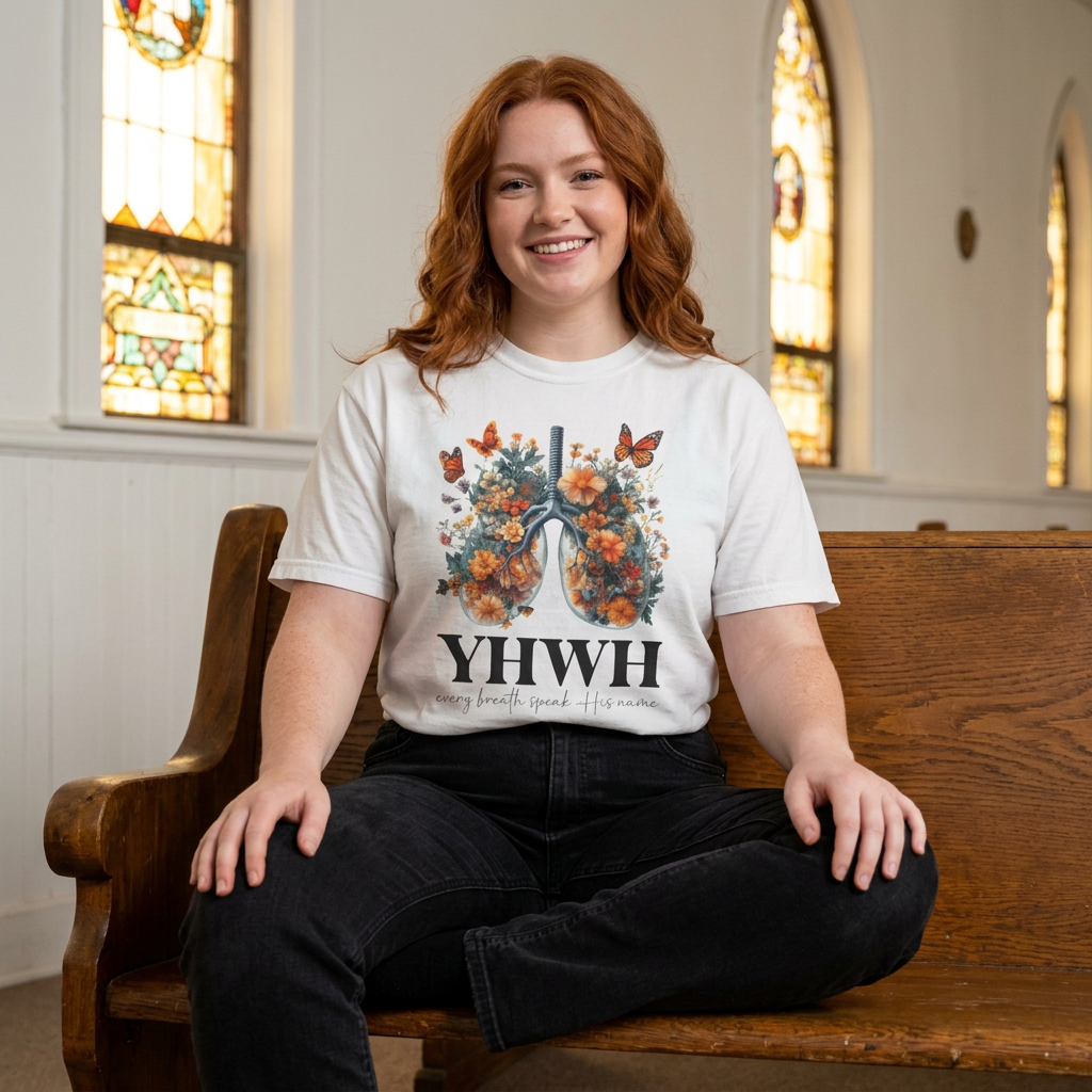 YHWH T-Shirt | Every Breath Speaks His Name Faith Tee