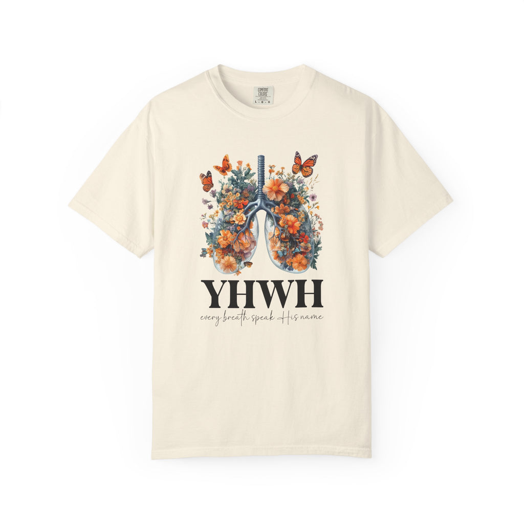 YHWH T-Shirt | Every Breath Speaks His Name Faith Tee