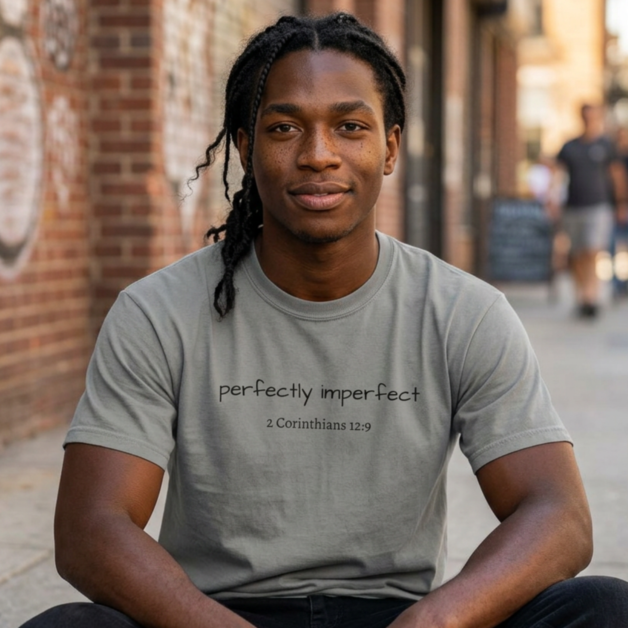 Perfectly Imperfect T-Shirt | 2 Corinthians 12:9 Faith Tee