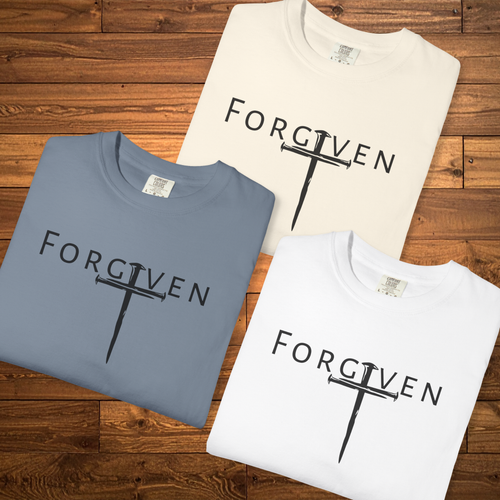 Forgiven Cross Vintage T-Shirt — Edgy Faith-Inspired Comfort Tee