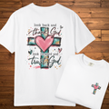 Look Back and Thank God T-Shirt | Trust God Faith Graphic Tee