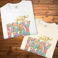 Just Pray T-Shirt | Faux Paint Floral Faith Graphic Tee