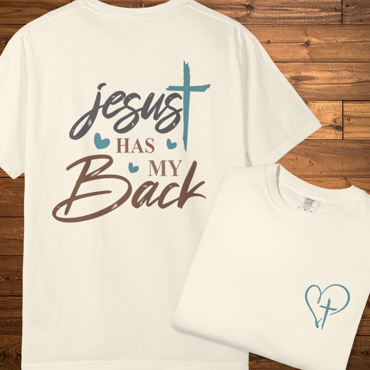 Jesus Has My Back T-Shirt | Faith Over Fear Christian Tee